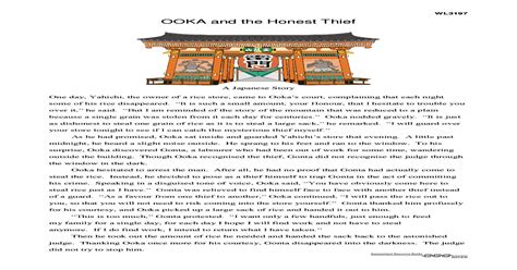 Read Ooka And The Honest Thief Story 