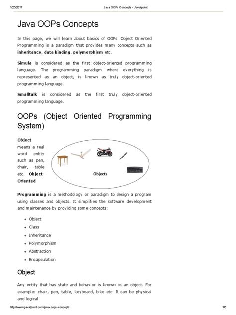 Oops In Javatpoint