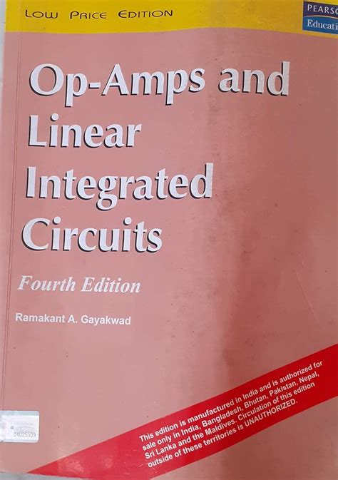 Op Amps And Linear Integrated Circuits Ramakant A Gayakwad