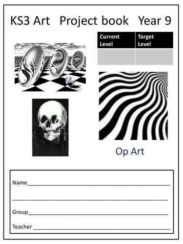 Op Art Project Book Ks3 Teaching Resources Op Art Worksheet - Op Art Worksheet