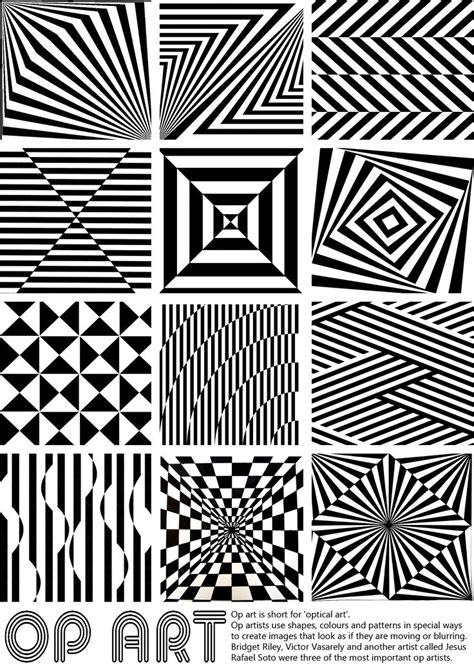 Op Art Worksheet Geometric Pattern Art Pinterest Op Art Worksheet - Op Art Worksheet