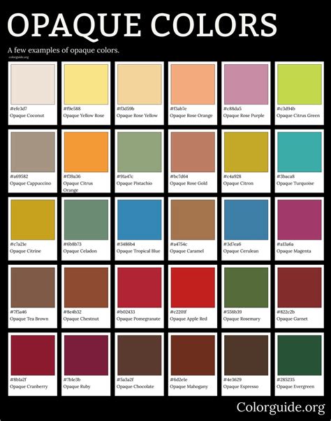 opaque color