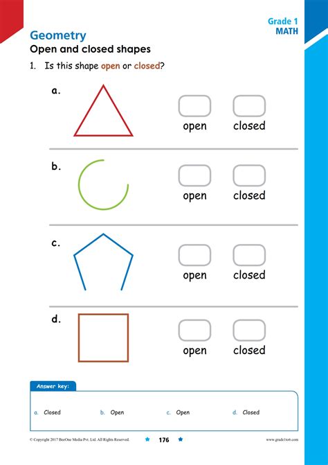 Open And Closed Shapes 1st Grade Math Class Open And Closed Shapes - Open And Closed Shapes