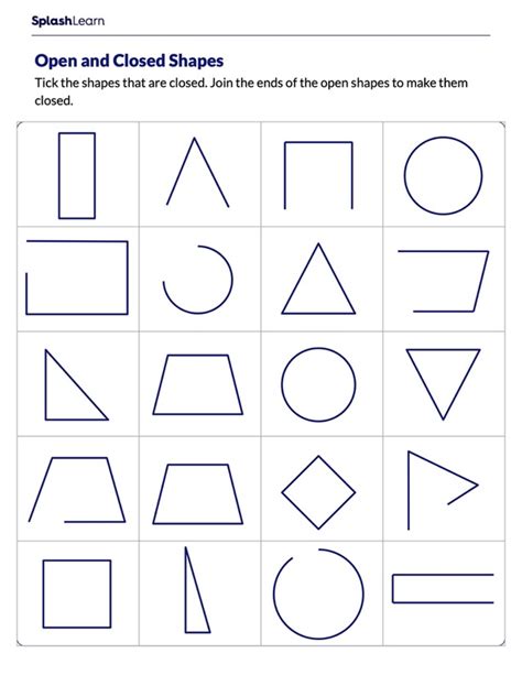 Open And Closed Shapes 3rd Grade Math Class Open And Closed Shapes - Open And Closed Shapes