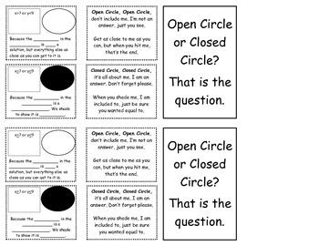 Open Circle Vs Closed Circle
