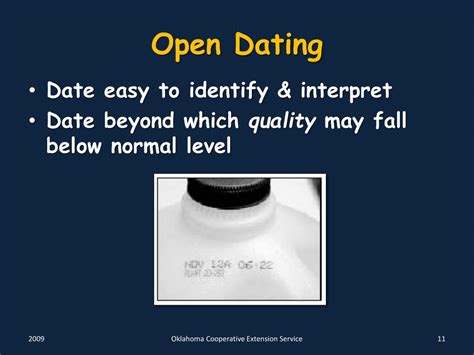 open dating of foods is typically found on