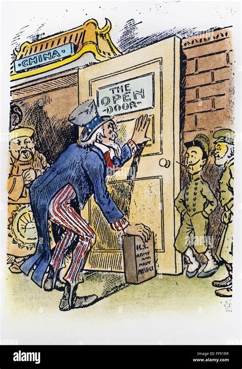 Open Door Policy Cartoon Uncle Sam