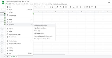 open excel in google doc