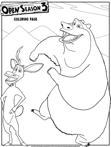 Open Season Coloring Pages For Kids Printable Free Bear Coloring Pages Preschool - Bear Coloring Pages Preschool