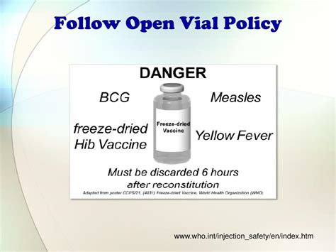 Open Vial Policy