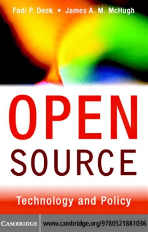 Read Online Open Source Technology And Policy 