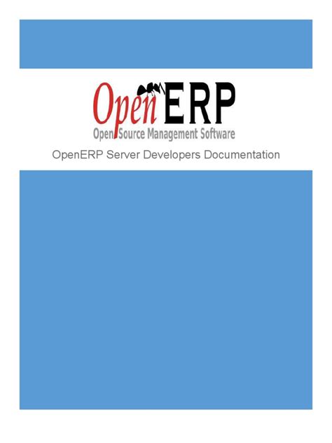 Openerp Server Developers Documentation Read The Docs
