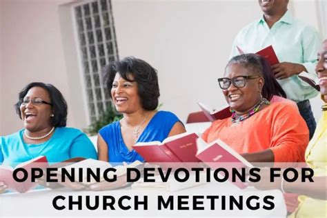 Opening Devotions For Church Meetings