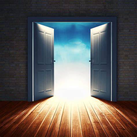 opening door nude