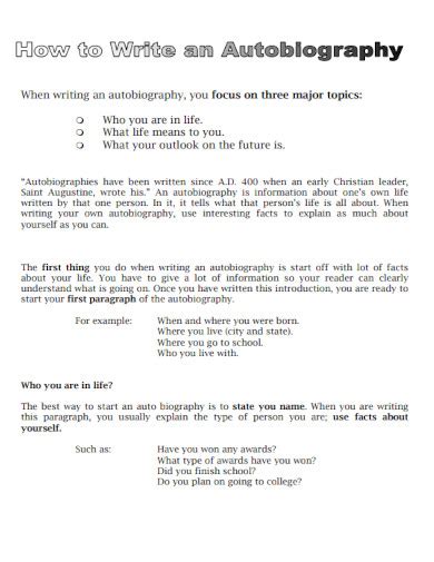 opening lines biography