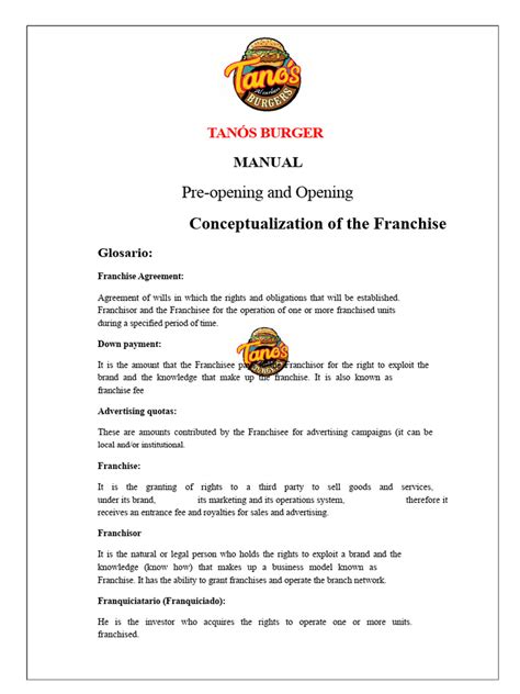 Opening Manual Franchise