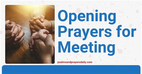 Opening Prayers