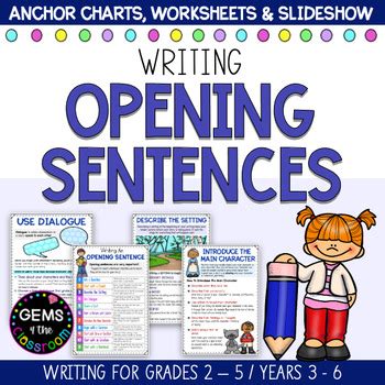 Opening Sentences To Hook Reader Ks2