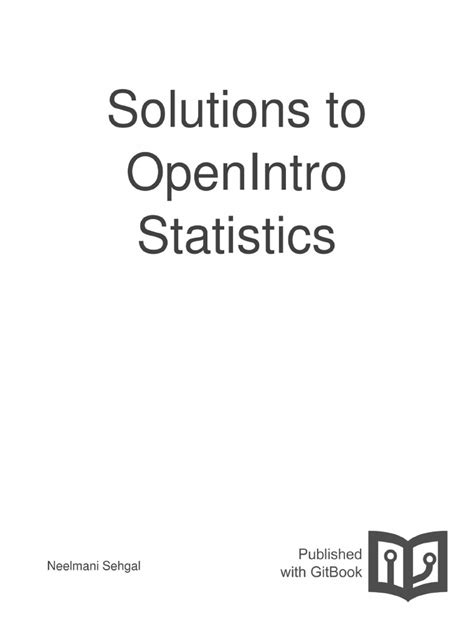 Openintro Statistics Solutions