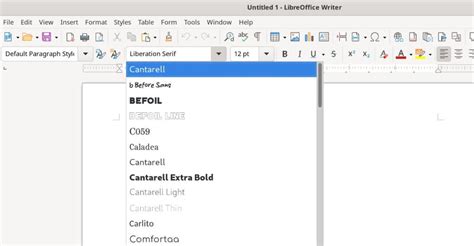 openoffice How to change the default font in LibreOffice 4 Super User