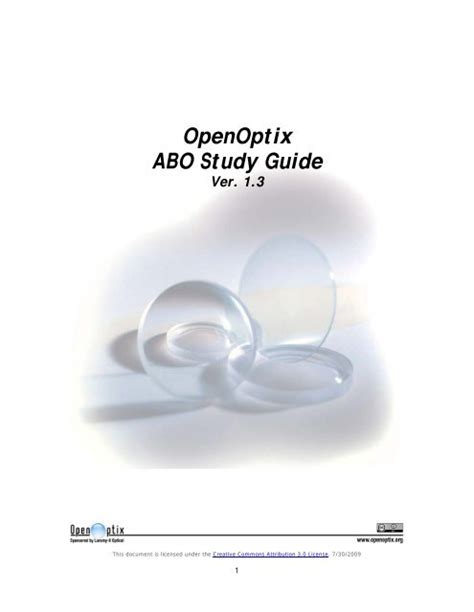 Openoptix Abo Study Guide Laramy K Optical