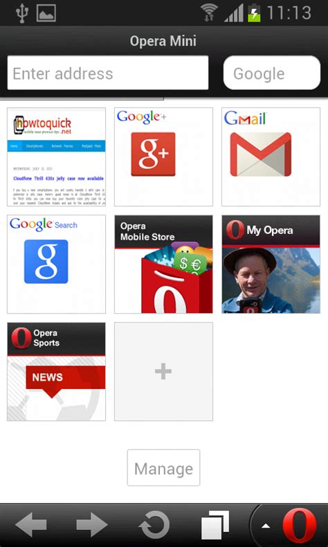 Opera Mini Handler Setting Internet