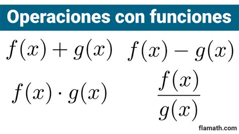Operaciones Con Funciones
