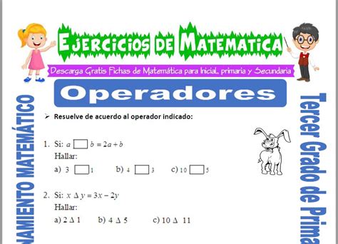 operadores matematicos para primaria pdf