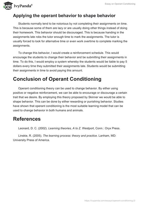 Download Operant Conditioning Paper 