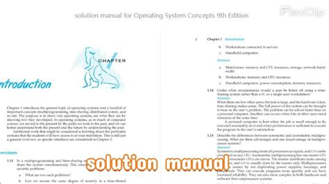 operating system concepts 9th solution manual