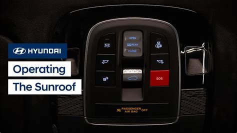 Operating The Sunroof 1 Control Panels Electric And