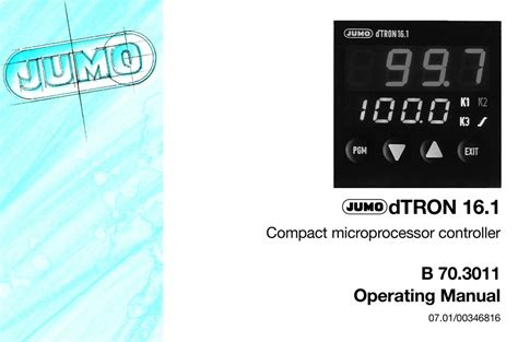 Read Online Operating Manual Jumo 