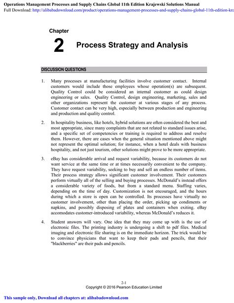 Operation Management Krajewski Chapter Decision Making