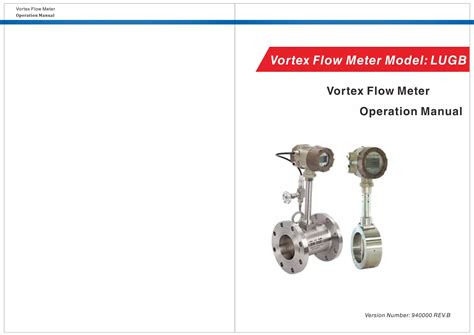 Operation Manual For Vortex Flow Meter 83f