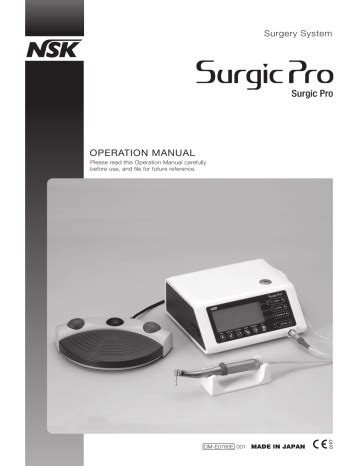 Operation Manual Nsk Tech