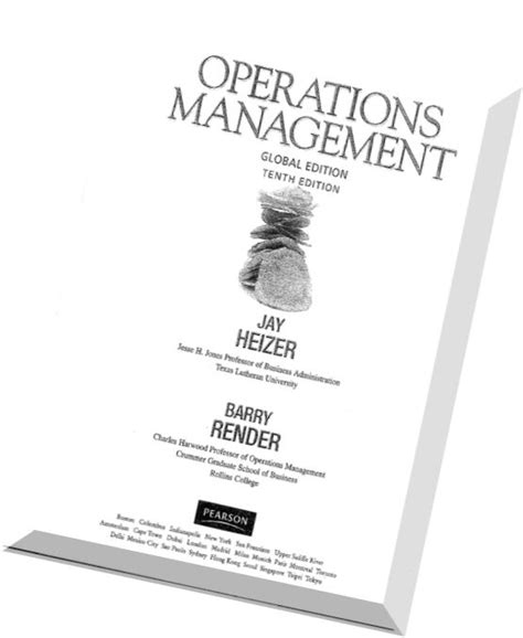 Operations Management Heizer Render 10th Edition Solutions Manual