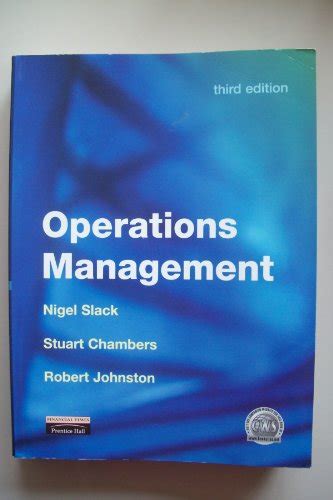 Operations Management Nigel Slack 3rd Edition