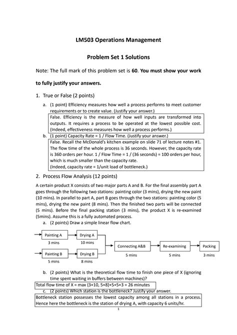 operations management problem solutions for 11th edition