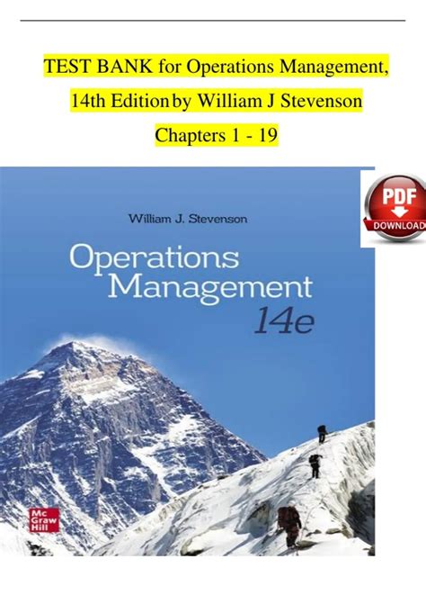 Operations Management William Stevenson Chapter 12
