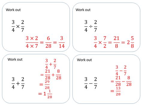 Operations With Fractions 4 Basic Operations Math Original Substraction Fractions - Substraction Fractions