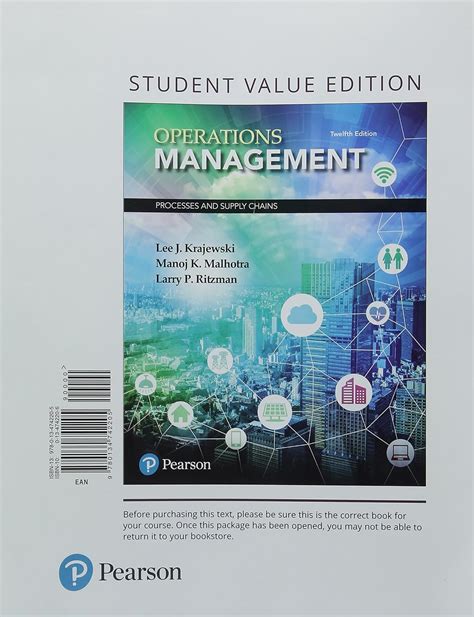 Download Operations Management 10Th Edition Krajewski Ritzman Malhotra 
