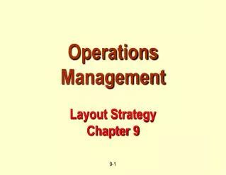 Full Download Operations Management Chapter 9 