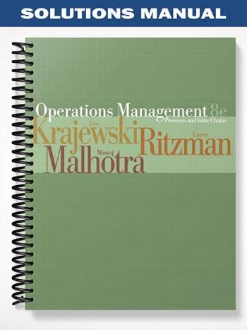 Read Online Operations Management Krajewski Solutions Manual 8Th Edition 