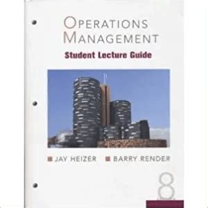 Read Online Operations Management Student Lecture Guide Solutions 