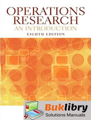 Download Operations Research Hamdy Taha 8E Solution Manual 
