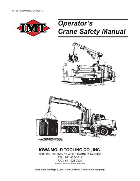 Full Download Operators Crane Safety Manual 99900313 Imt 