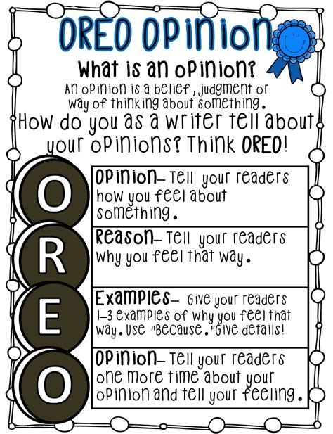 Opinionated Writing   Opinion Writing Using The Letters O R E - Opinionated Writing