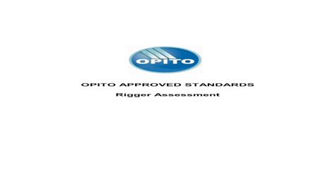 Read Opito Rigging Assessment Test Questions 