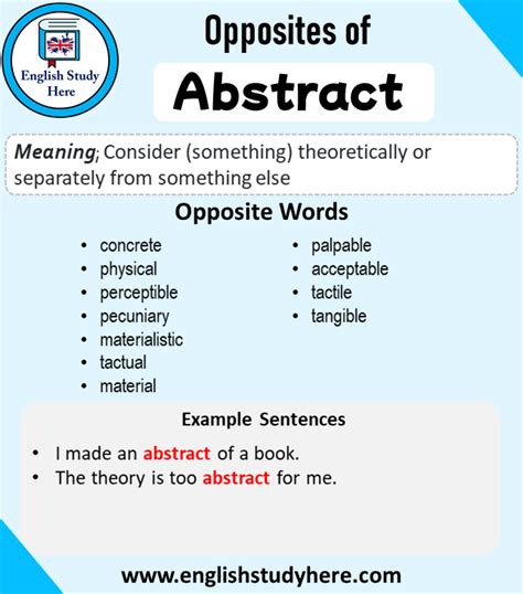 Opposite Of Abstract