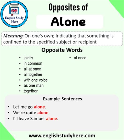 Opposite Of Alone